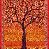 Ultra Soft Area Rug, Non Slip, Stain Resistant, Washable Area Rugs for Living Room, Bedroom, Whimsical Colorful Garden Scene(Orange)