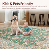 Elegant Sage Green Tiled Design(Ivory)