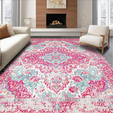 Chic Pink Geometric Motif(White)