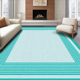 Coastal Striped Seafoam Elegance(Blue)