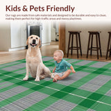 Artistic Greenish Grey Geometric Motif(Green)