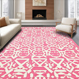 Contemporary Lattice Design with Hues(Pink)