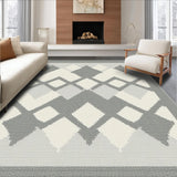 Contemporary Grey Diamond Mosaic(Gray)