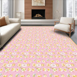 Ultra Soft Area Rug, Non Slip, Stain Resistant, Washable Area Rugs for Living Room, Bedroom, Enchanting Petal Inspired Design(Pink)