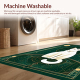 Ultra Soft Area Rug, Non Slip, Stain Resistant, Washable Area Rugs for Living Room, Bedroom, Vintage Whimsical Celestial Aesthetic(White)