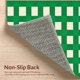 Luxurious Earthy Checkered Motif(Green)