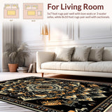 Elegant Abstract Circular Motif(Black)