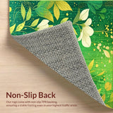 Ultra Soft Area Rug, Non Slip, Stain Resistant, Washable Area Rugs for Living Room, Bedroom, Charming Soft Pastel Accents(Green)