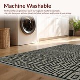 Elegant Black and Ivory Geometric Harmony(Black)