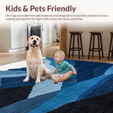 Elegant Cream and Blue Peak(Blue)