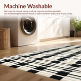 Contemporary Black And White Striped For Versatile Decor(Beige)