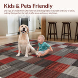 Ultra Soft Area Rug, Non Slip, Stain Resistant, Washable Area Rugs for Living Room, Bedroom, Harvest-Themed Abstract Meditation Space Carpet(Gray)