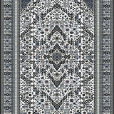Ultra Soft Area Rug, Non Slip, Stain Resistant, Washable Area Rugs for Living Room, Bedroom, Elegant Cozy Ogee Pattern(Gray)