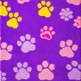 Ultra Soft Area Rug, Non Slip, Stain Resistant, Washable Area Rugs for Living Room, Bedroom, Colorful Artistic Animal Claw Arrangement(Purple)
