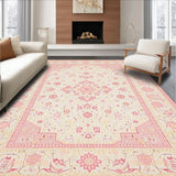 Ultra Soft Area Rug, Non Slip, Stain Resistant, Washable Area Rugs for Living Room, Bedroom, Plush Creamy tones(Ivory)