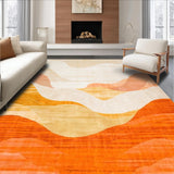 Ultra Soft Area Rug, Non Slip, Stain Resistant, Washable Area Rugs for Living Room, Bedroom, Chic Colorful Dynamic Pattern Design(Beige)