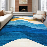 Eclectic Multi Hued Wave Motif(Blue)