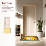 Artistic Moonbeam Floral Design(Yellow)