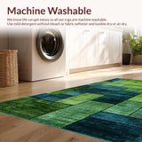 Fresh Grass Green Floral Motif(Green)