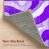 Ultra Soft Area Rug, Non Slip, Stain Resistant, Washable Area Rugs for Living Room, Bedroom, Creative Eclectic Dreamy Patterns(Purple)