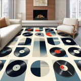 Ultra Soft Area Rug, Non Slip, Stain Resistant, Washable Area Rugs for Living Room, Bedroom, Contemporary Abstract Color Burst(Gray)