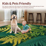 Lush Green Abstract Floral Design(Green)