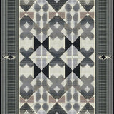 Elegant Striped Diamond Motif(Gray)