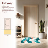 Artful Distressed Colorful Swirls(Blue)