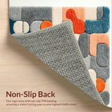Ultra Soft Area Rug, Non Slip, Stain Resistant, Washable Area Rugs for Living Room, Bedroom, Funky Long Cat Dorm Rug for Preppy Rooms(Gray)