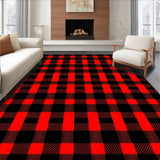 Chic Layered Plaid Decoration(Red)