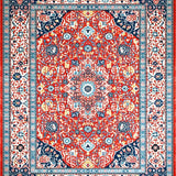 Elegant Coral Blue Abstract Blend(Red)