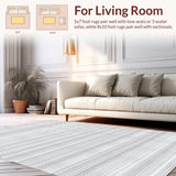 Ultra Soft Area Rug, Non Slip, Stain Resistant, Washable Area Rugs for Living Room, Bedroom, Rustic Chic Animal Print Statement(Gray)