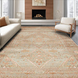 Ultra Soft Area Rug, Non Slip, Stain Resistant, Washable Area Rugs for Living Room, Bedroom, Sleek Contemporary Chevron Design(Beige)