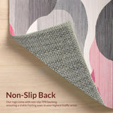 Contemporary Grey Pink Abstract Motif(Pink)