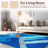 Stylish Transitional Wave Motif(Blue)