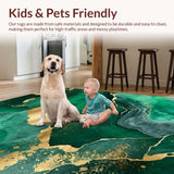 Artful Emerald Swirl Design Element(Green)