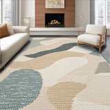 Ultra Soft Area Rug, Non Slip, Stain Resistant, Washable Area Rugs for Living Room, Bedroom, Soft Patterned Texas-Inspired Home Office Carpet(Beige)