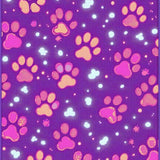 Ultra Soft Area Rug, Non Slip, Stain Resistant, Washable Area Rugs for Living Room, Bedroom, Fun and Lively Paw Pattern Aesthetic(Purple)