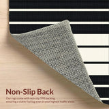 Elegant Neutral Toned Stripe Design(Black)