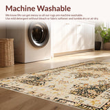 Contemporary Low Pile Ogee Aesthetic(Beige)