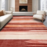 Ultra Soft Area Rug, Non Slip, Stain Resistant, Washable Area Rugs for Living Room, Bedroom, Elegant Warm Toned Swirls(Brown)