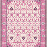 Ultra Soft Area Rug, Non Slip, Stain Resistant, Washable Area Rugs for Living Room, Bedroom, Vibrant Pastel Arch Motif(Beige)