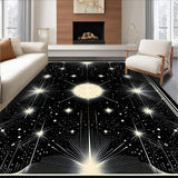 Chic Black and White Starry Aesthetic(White)
