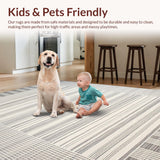 Contemporary Cozy Striped Design(Gray)