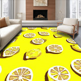 Ultra Soft Area Rug, Non Slip, Stain Resistant, Washable Area Rugs for Living Room, Bedroom, Vibrant Cheerful Decorative Element(Yellow)