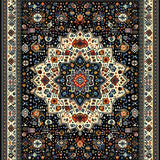 Eclectic Earth Tone Medallion(Blue)