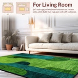 Artistic Textured Layered Composition(Green)