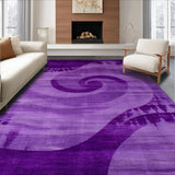 Ultra Soft Area Rug, Non Slip, Stain Resistant, Washable Area Rugs for Living Room, Bedroom, Trendy Fuzzy Ombre Style(Purple)