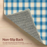 Refined Light Blue Plaid Motif(Beige)