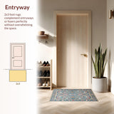 Ultra Soft Area Rug, Non Slip, Stain Resistant, Washable Area Rugs for Living Room, Bedroom, Elegant Abstract Linear Design(Gray)